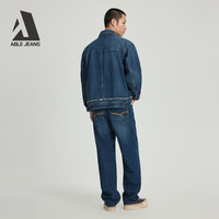 ABLE JEANS 男士拼接复古水洗解构牛仔夹克