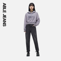 ABLE JEANS【香蕉裤】女士基础百搭休闲锥形哈伦牛仔裤女 陨石灰（水洗古黑） 30
