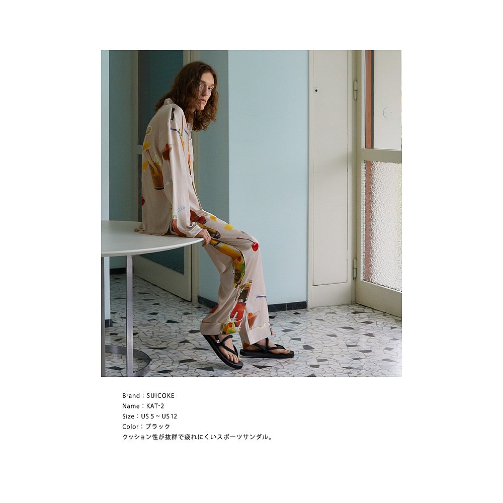 SUICOKE / SUICOKEKAT-2女士凉鞋平带绑带凉鞋运动凉鞋沙