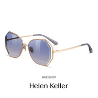 Helen Keller 墨镜女偏光防紫外线高级感大脸显瘦潮流ins太阳眼镜H8826