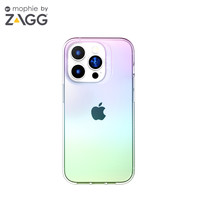 mophie 摩尔菲幻彩抗菌4米防摔薄5G手机壳ZAGG适用于iPhone14Plus苹果15promax保护壳适配MagSafe磁吸充电