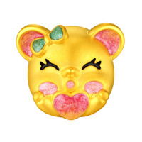水贝黄金足金12生肖黄金手绳珐琅工艺3D硬金蛇年生肖手链金重约0.67g 12生肖-鼠年