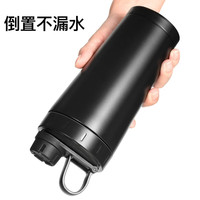 不锈钢摇摇杯蛋白粉奶昔杯户外运动水杯带刻度线保温杯子大容量男女代餐粉增肌粉搅拌球杯 双层保温（粉色700毫升）