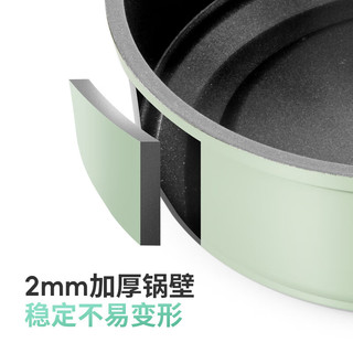 BISINNA 分体式卡式炉套装 电气两用一体机 防爆便捷式户外露营炉具 薄荷绿+1.8L煮锅+煎锅+炒锅