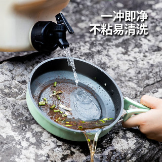 BISINNA 分体式卡式炉套装 电气两用一体机 防爆便捷式户外露营炉具 薄荷绿+1.8L煮锅+煎锅+炒锅