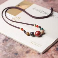 GOYN 五行中药合香珠疏肝解郁安神助眠 五方锁骨链