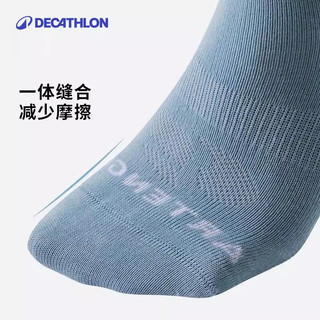 迪卡侬（DECATHLON）运动袜中帮棉袜(3双)舒适保暖透气吸汗MSTS 【共3双装】 (鞋码39/40/41/42)