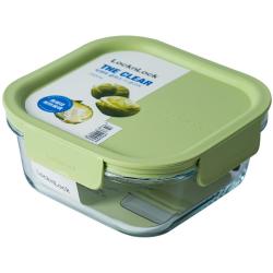 LOCK&LOCK 乐扣 locknlock 耐热玻璃饭盒微波炉保鲜盒密封便当盒LNG523G_750ml 春·颜值