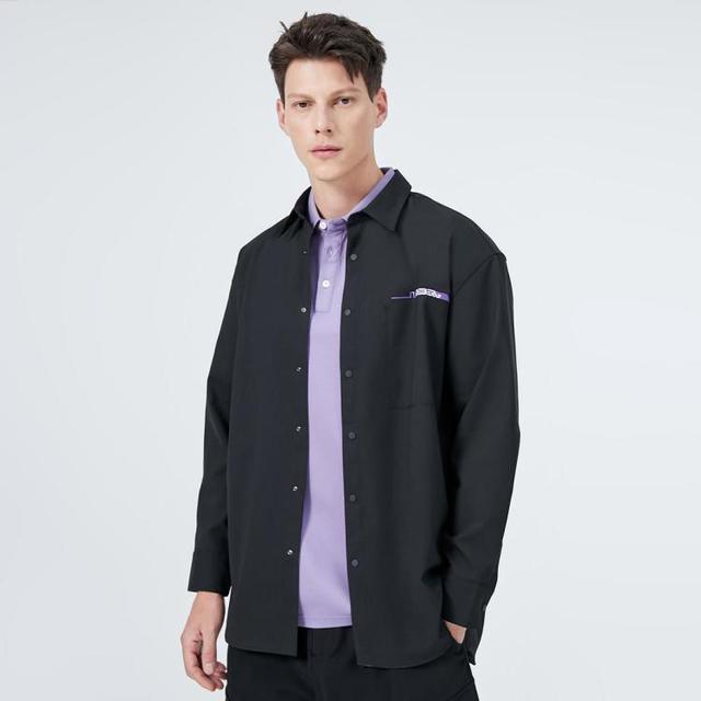 J.Lindeberg 金林德伯格 男士长袖衬衫 潮流宽松纯色