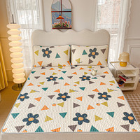 HILTON YILIN泰国乳胶夏季凉席 空调冰丝床垫简约可机洗席子 迷迭香 180*200cm三件套