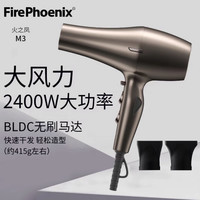火之凤电吹风M3大功率风力火力大无刷马达重量轻声音小专业吹风机 M3钛金惠