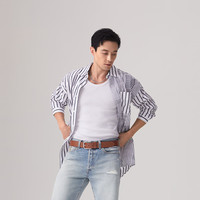 Levi's李维斯25年春夏男士浅色条纹衬衫003MX 黑白 L
