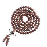 今夕海南黄花梨手串108颗老料紫油梨降香黄檀木佛珠文玩男女士手链8mm