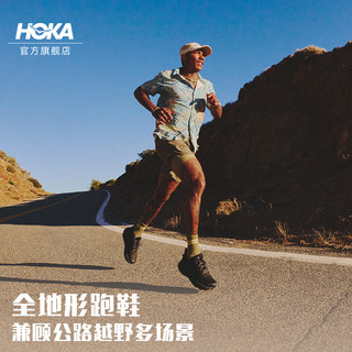 HOKA ONE ONE 男女款夏季挑战者 8全地形跑步鞋CHALLENGER 8户外 黑色/太空灰-男（宽版） 43/275mm