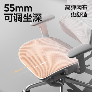 网易严选小蛮腰S9pro+全能款 人体工学电脑椅办公椅电竞老板会议学习椅  【S9pro+全能款】云白-有搁脚