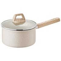 九阳（Joyoung）奶锅麦饭石色不粘锅泡面锅宝宝辅食锅燃气电磁炉通用18CM 【奶白色】高颜值奶锅 18cm