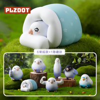 PLZDOT官方正版小鸟芋圆MINI系列盲盒创意生日礼物可爱摆件玩具公仔手办 端盒 不支持七天无理由退货 盲盒不支持指定