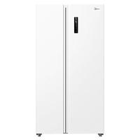 美的 MR-635WKPZE 双循环风冷无霜 605L 对开门冰箱 极低白
