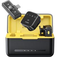 西圣（XISEM）Mike2无线麦克风夹领式一拖二直播拍视频录音收音麦 Mike2 安卓苹果通用【一拖二配充电仓】黑色