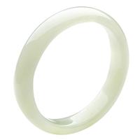 千载一玉冰底岫玉手镯 女款玉镯子 珠宝玉器玉石手镯玉镯子 55-56毫米