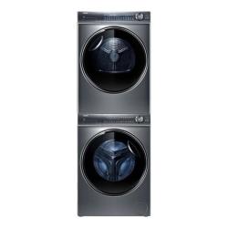 海尔 云溪系列 XQG100-BD14376LU1+HGY100-F376U1 热泵洗烘套装 极夜灰