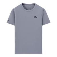 美津浓 Mizuno户外T恤男上衣打底衫 灰色 L