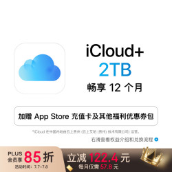 苹果 Apple iCloud+ 2TB 12个月权益包 适用iPhone/iPad/Mac