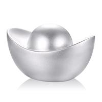 CS中国白银集团 银元宝足银999银锭 投资摆件收藏刻字企业 如鱼得水-净水元宝  10克