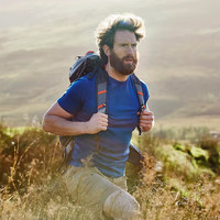 灰壳15.5μm美利奴羊毛短袖T恤男亲肤保暖透气速干衣户外运动休闲 砂岩灰 /正肩软糯升级款 L 155-170斤