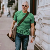 灰壳15.5μm美利奴羊毛短袖T恤男亲肤保暖透气速干衣户外运动休闲 黑色 /90g超轻款/93%羊毛 XL 170-185斤