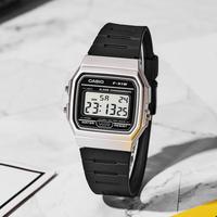 CASIO 卡西欧 男女时尚运动简约复古方形情侣手表