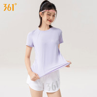 361跑步女运动套装晨跑服时尚夏季短袖运动服马拉松短裤服女 M