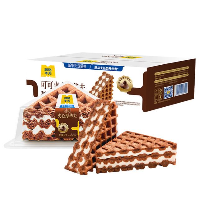 满格优品 满格 可可夹心厚华夫饼310g