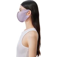 VVC成毅同款防晒口罩女夏季薄款防紫外线透气遮阳立体护眼角 兰花紫