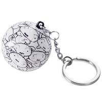 3D-JP蜡笔小新系列卡通动漫人物小白小新IP联名款可爱钥匙扣拼图24片 软绵绵(A3618)