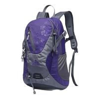 艾王户外背包男女徒步运动多功能旅行双肩包休闲时尚双肩登山背包 紫色 9838透气背负20L