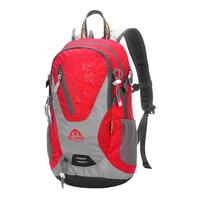 艾王户外背包男女徒步运动多功能旅行双肩包休闲时尚双肩登山背包 红色 1740透气背负30L