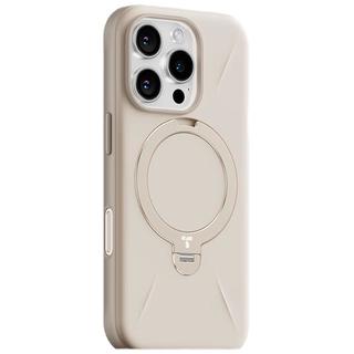 图拉斯 QPro 磁吸支架 PC+TPU+铝合金 沙漠金 iPhone15Pro手机壳