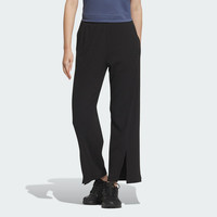 adidas 阿迪达斯 运动裤女2025夏季新款开衩直筒长裤休闲裤 JJ3604