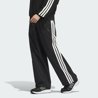 adidas 阿迪达斯 2025春男子梭织长裤拒水防泼可调节宽松休闲直筒裤JL6082