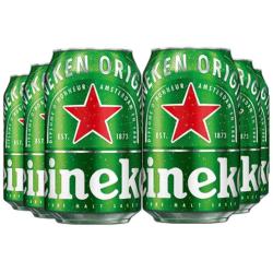 喜力 下拉详情享优惠 Heineken/喜力经典啤酒330ml*6罐分享装 全麦精酿