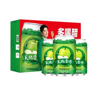 天地壹号 苹果醋饮料330ml*15罐整箱电商版酸爽解腻低糖 健康饮料