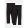 H&M HM童装女童儿童打底裤2件装松紧腰时尚紧身裤0703279