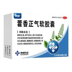 神威 藿香正气软胶囊 0.45g*16粒 不含酒精