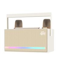 唱吧小巨蛋K歌音箱L21慕斯白 K歌麦克风 话筒音响一体 电脑蓝牙音箱音响 