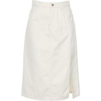 betu高腰A字中长款开叉包臀牛仔半身裙