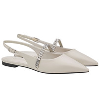 CHARLES&KEITH25夏季CK1-70580268尖头平底金属链条凉鞋单鞋