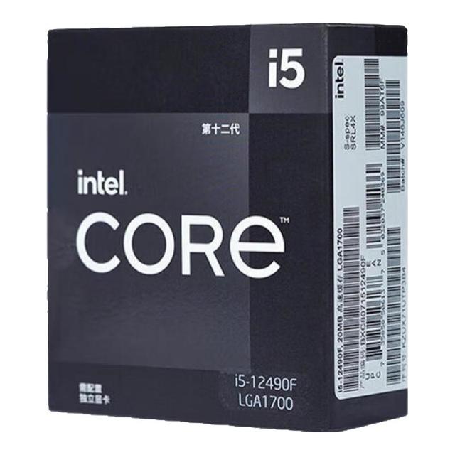英特尔 i5-12490F/13490F/14600KF盒装CPU全新电脑CPU