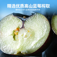 紫约鲜榨果蔬汁NFC蓝莓汁0脂肪0防腐剂饮料100%果蔬汁8月20日到期