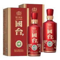 今日必买：国台 国标2020酱香型白酒53度500ml 纯粮食酿造 收藏送礼 53度 500mL 2瓶 双瓶装